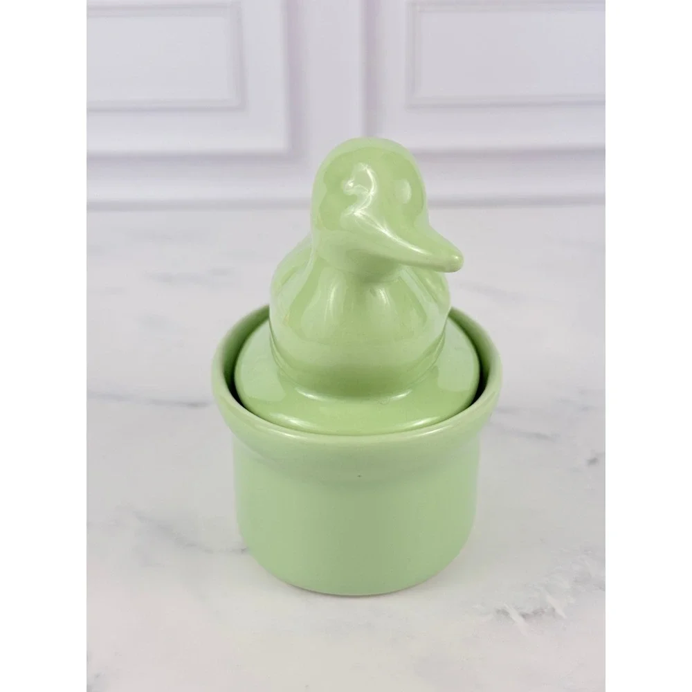 VTG BIA Green Duck Mallard Ramekin 